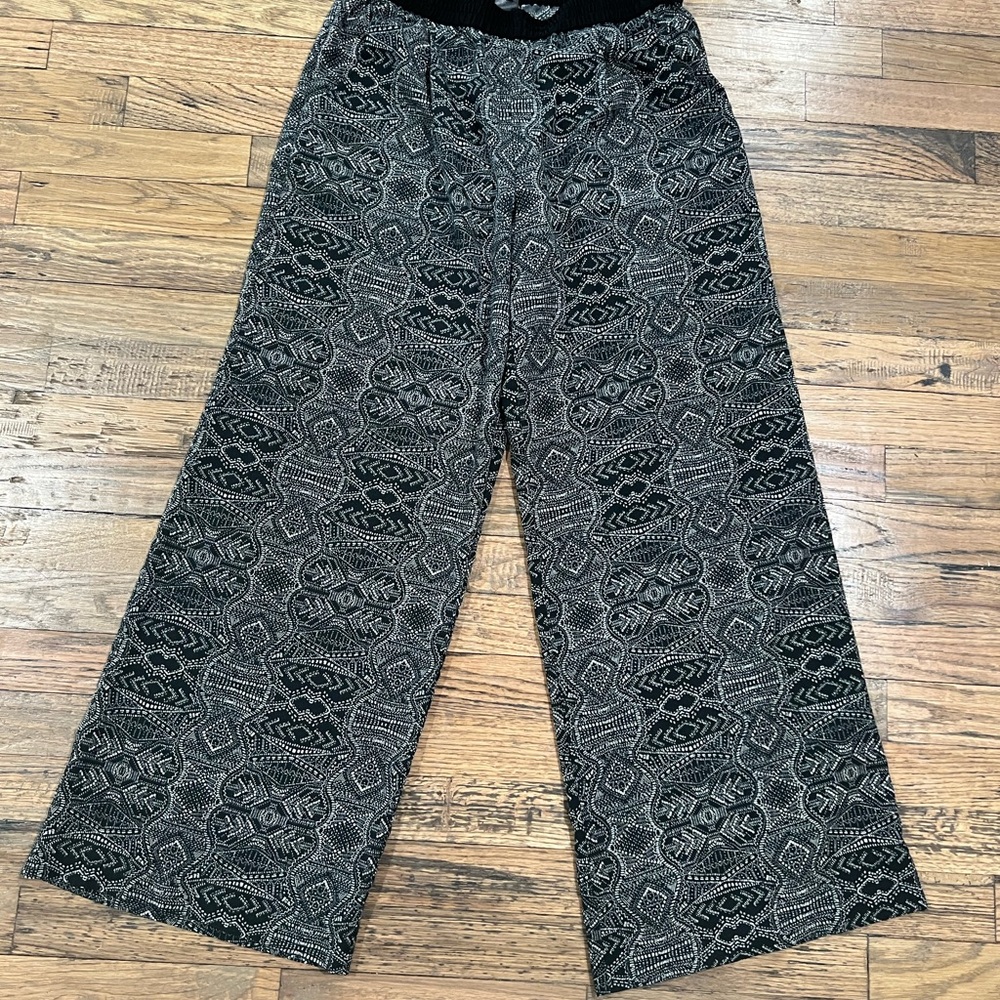 Sanctuary Black and Gray Patterned Trousers